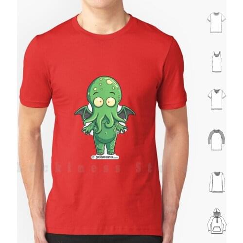 Cthulhu T Shirt 6xl Cotton Cool Tee Cthulhu Cthulu Cute Brenton Wright Yobeeno Creative Little Monster Monsters Chibi