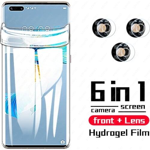 Hydrogel Film on The Screen Protector for Huawei MATE 40 Pro Screen Protector P Smart 2021 Y6p Y5p Y7p Y8p on Honor 9x 10x Lite
