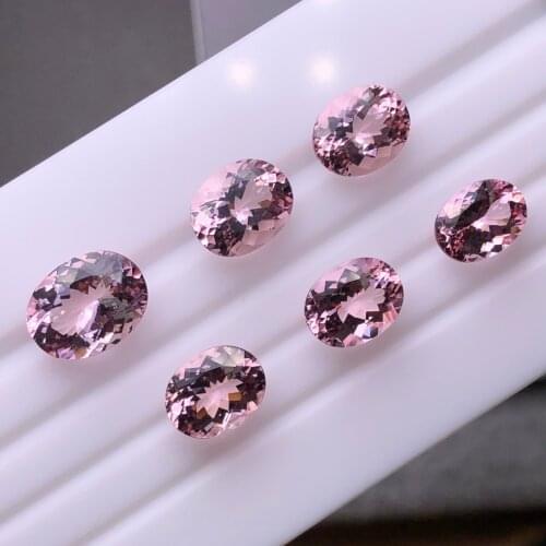 Hot Sale Oval And Pear Shapes 1-3.5 Carat Natural Pink Morganite Gemstnoe Price Per Carat