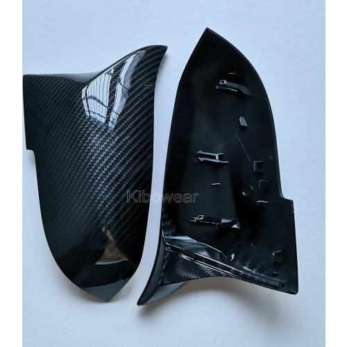 Pair Side Wing Mirror Caps for BMW F30 F31 F20 F21 F22 F23 F32 (Carbon Look) F33 F34 X1 E84 1 2 3 4 Replace for M3 style