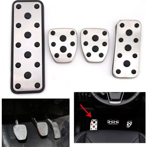 MT Foot Gas Fuel Brake Clutch Pedals Cover For Subaru Legacy 4th 2004 2005 & Outback 2004-2006 & Forester G2 2003 2004 2005