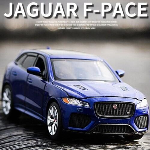 1:32 Jaguar F PACE Metal Model Alloy Car Model Boy Toy Car Sound and Light Pull Back Simulation Car Model Decoration Collection