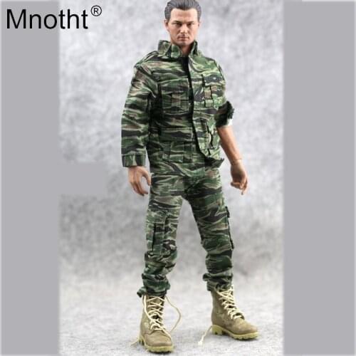 Mnotht 1//6 Soldier Clothes Toy American Tiger Camouflage Uniforms Suit Model Male Jacket Trousers toys For 12'' Action Figure