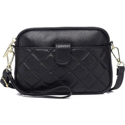 Fashion Women Bag Top Leather 2021 Genuine Leather Womens Bag Single Shoulder Bag Mobile Phone Bag Messenger Bag