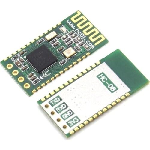 1pcs HC-08 HC08 Serial Port Module Wireless Bluetooth 4.0 RF Transceiver Support 9600bps Low Power Microcontroller 3.3V