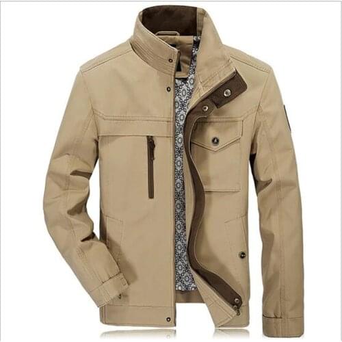 Mens Jacket Plus 4XL size Loose cotton Military Men New Spring mens Casual Coats warm Military Jackets
