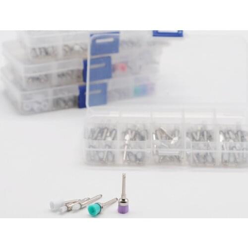 Dentistry Lab Mixed Model Polishing Prophy Cup Brush Kit Fit 2.35mm Handpieces For Dentist