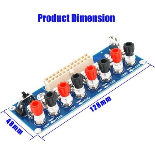 Upgrade version ATX Power supply Breakout Adapter with USB 5V port and insulation plastic base