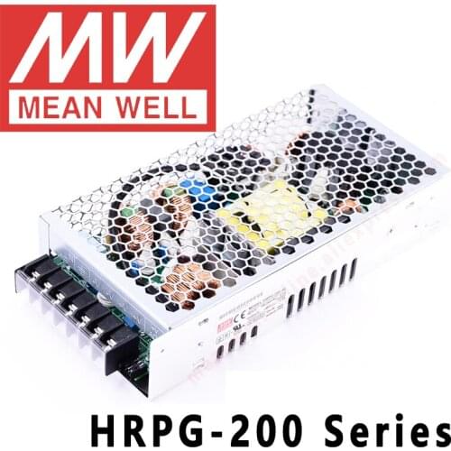 Original Mean Well HRPG-200 series DC 5V 12V 24V 36V 48V meanwell 200W single output with PFC Function Switching Power Supply