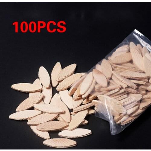 100Pcs/bag No. 0/10/20 Three Type Assorted Wood Biscuits for Tenon Machine Woodworking Biscuit Jointer Woodworking Accessory