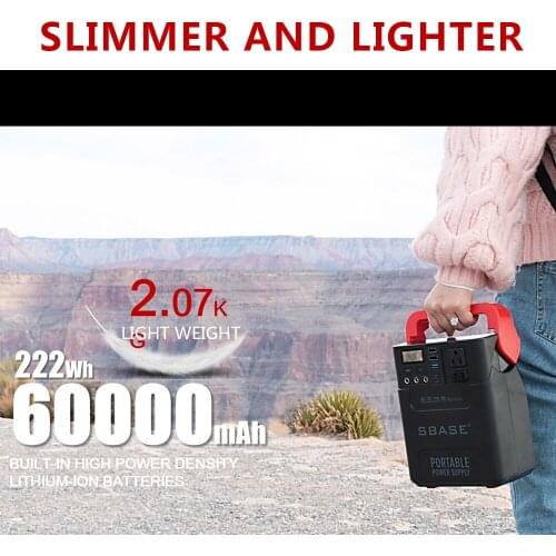 100W AC Generator Portable Power Station 12V 18650 Power Bank For CPAP Camping SOLAR GENERATOR SYSTEM For Home