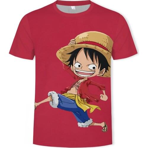 3D Printing Cartoon Anime Pattern Mens Casual T-Shirt Tops Street Hot-Selling Fashion Sports Mens and WomenS T-Shirts