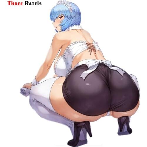 Three Ratels F335 Sexy Cute Hentai BBW ayanami rei bikini Stickers For Suitcase Laptop Luggage Motorcycle Phone Skateboard Car