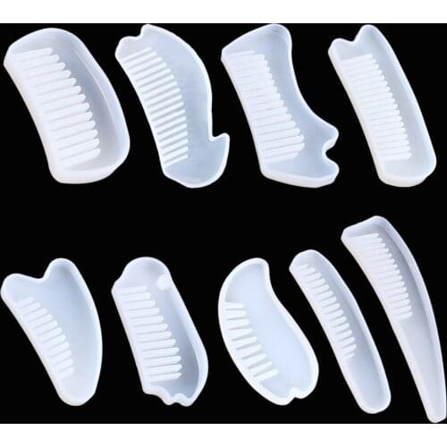 A Variety of Cartoon Cute Crystal Epoxy Comb Mold Resin Mirror Household Toiletry Jewelry Making Silicone Model Wholesale