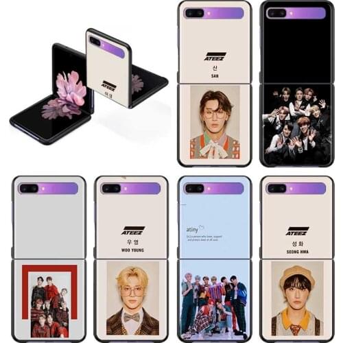 Ateez Luxury Slim Matte Hard PC Phone Case For Samsung Galaxy Z Flip 3 Z Flip3 5G ShockProof Back Cover Fundas