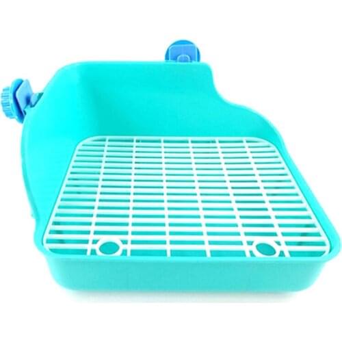 Cats Toilet Mesh Square Potty Trainer Rat Hamster Corner Litter Box Pet Cat Rabbit Toilet Trainer Corner Litter Box