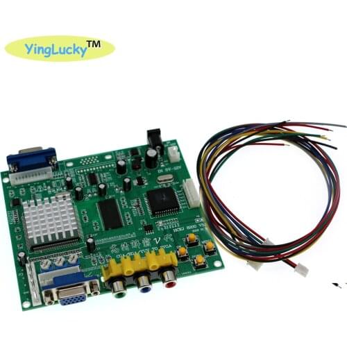 Yinglucky Arcade Parts Arcade Game RGB/CGA/EGA/YUV To Dual VGA HD Video Converter Adapter Board game computer board video card