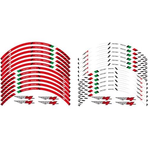 High quality motorcycle wheel decals Reflective stickers rim stripes For APRILIA RSV4 17