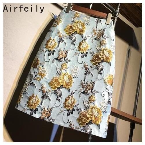 2021Summer Women Mini Skirt Retro High Waist Short Commutes New Korean Version Style Floral Solid Fashion Simplee Zipper Skirt