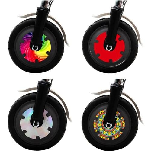 1 Pair Electric Scooter Wheel Sticker Waterproof Scooter Wheel Hub Protect Reflect Sticker For Xiaomi M365 Pro Scooter Accessrie