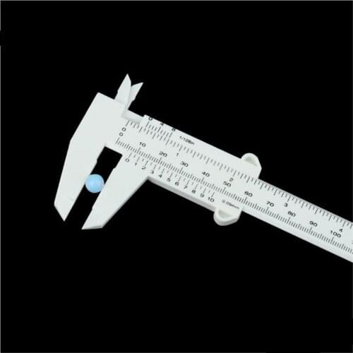1Pc 150mm Plastic Sliding Vernier Caliper Portable Eyebrow Ruler Measure Permanent Makeup Tattoo Microblading Eyebrow Ruler
