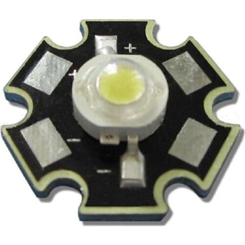 10pcs/lot 3W 45mil Chip Cool White 10000~15000K LED Bead Light Bulb Lamp Part With 20mm Star Base