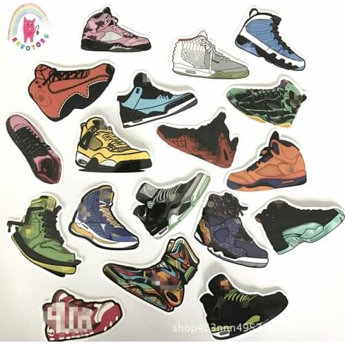 100 pcs non-repetitive sneakers PVC waterproof graffiti stickers motorcycle notebook mobile phone skateboard cart stickers