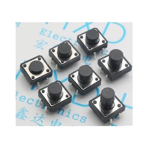 12*12*4.3MM pins 12*12*4.3 micro switch touch/button switch Hot wholesale free shipping