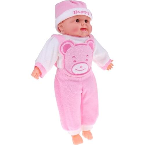 52cm Vinyl Reborn Boy Doll Newborn Baby Doll Use - Pink Clothes