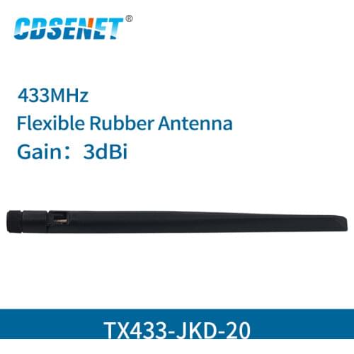 2pc/lot Wifi Antenna 433MHz High Gain 3dBi SMA Interface TX433-JKD-20 Omnidirectional antena wifi Omni