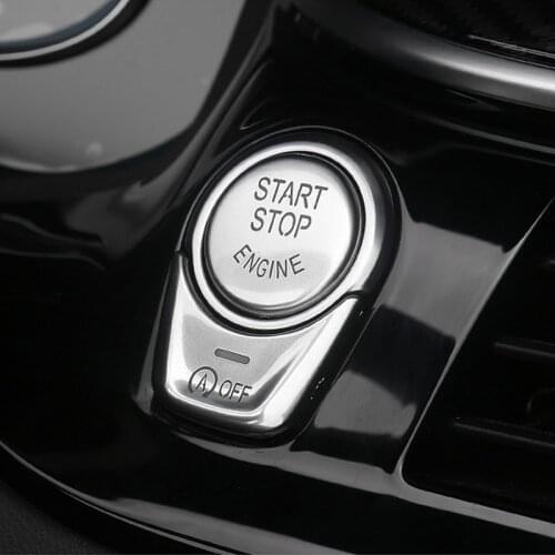 Car Styling Central Handbrake Auto H Buttons Covers Stickers Trim For BMW F10 F11 F18 F06 F07 F01 F02 5/7 Series Car Accessories