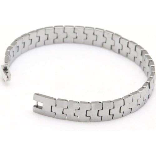 Tungsten carbide bracelet Made Of Tungsten Special Mans Best Gift Length 22cm Width 1.0cm Thickness 3mm Weight 74g