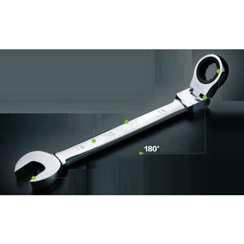 30MM,32MM flexible head ratchet wrench spanner industrial grade 180 degree swivel head, auto truck repairing tool