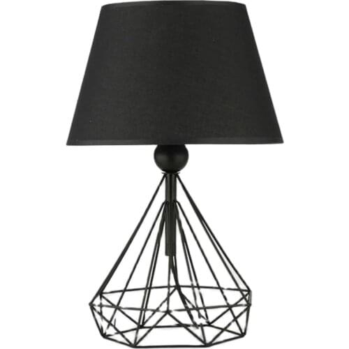 Hmydesign Geometric Pattern Flip Decorative Bedroom Office For Living Room Table Lamp Gift Kerkii Lampshade Black