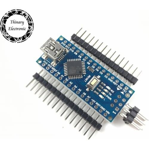 Thinary Electronic 50Pcs/lot Nano Atmega168 controller compatible for arduino nano Atmega168P CH340 CH340G USB driver NO CABLE