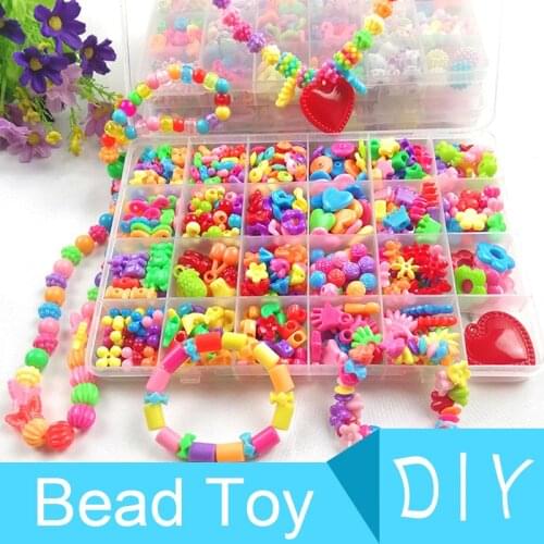 500-550pcs DIY Hama Beads Mini Handmade Beaded Toys For Children Kids Craft Kits Bracelet Necklace Jewelry Girl Gift