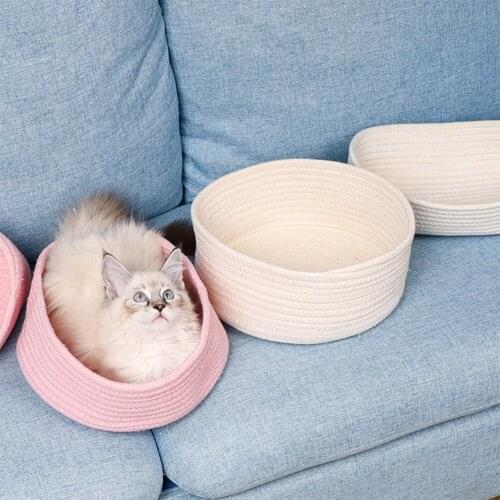 Multifunction Cat Scratch Board Natural Sleeping Bed House Kitten Basket