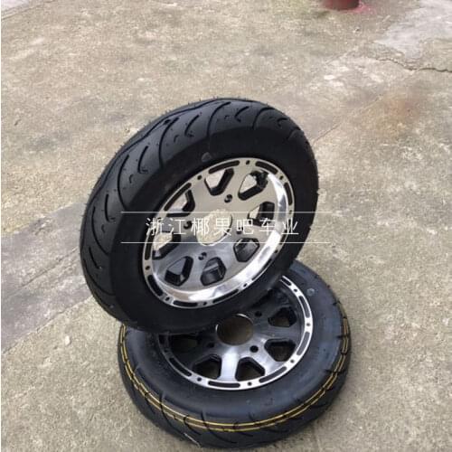 Modified Four-Wheel Karting Parts ATV Electric Car 3.50-10 Tire with Aluminum Wheel Hub 11cm Pitch-Row