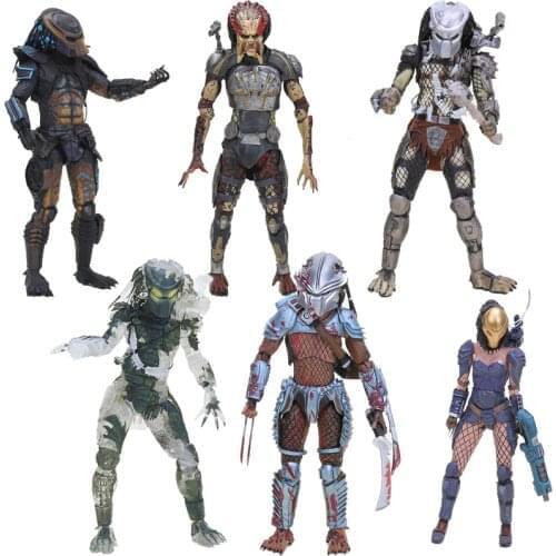 NECA Alien vs Predator Series Concrete Jungle figure Hunter Alien She Predator PVC Action Figure Collectible Model Toy