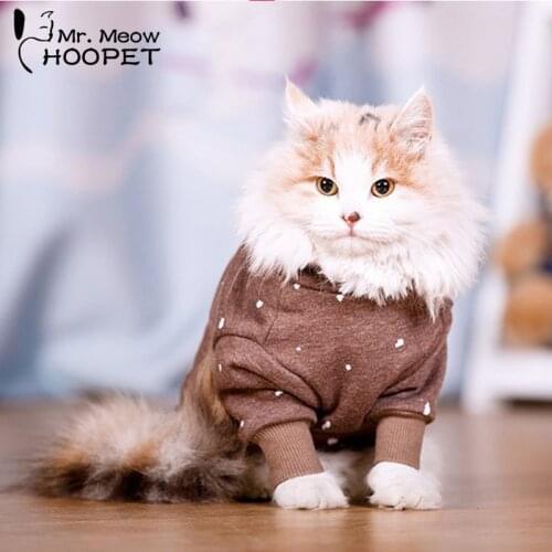 Hoopet Clothes for Cats Mascots Jacket for Dogs Costume French Bulldog Pug Sweater Suit for Cat Clothes Hoodie Coat