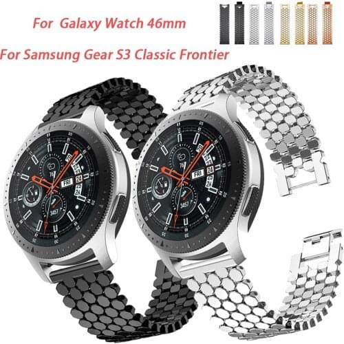 22mm Straps for Samsung Galaxy 46mm Stainless Steel Smart Bracelet Gear S3 Classic Frontier Band for Samsung Galaxy Watch 3 45mm