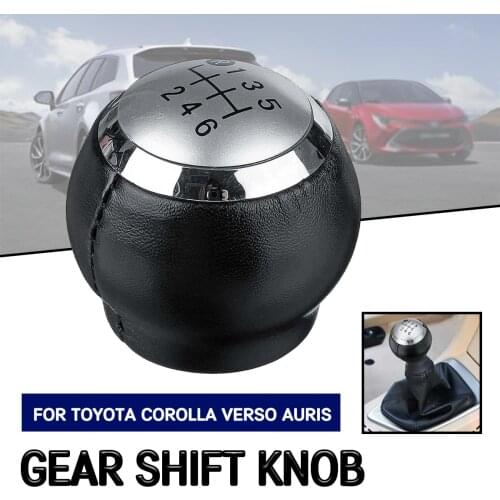 6 Speed Gear Shift Knob Manual Gear Lever Shifter Gaitor For Toyota Corolla Verso Auris Aygo Rav4 Avensis Yaris Car