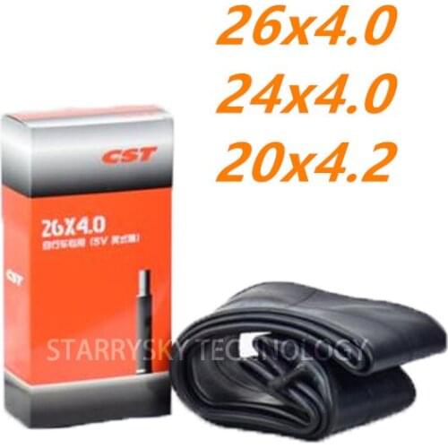 26X4.0 CST fat bike inner Tube For ebike tire 20x4.2 tiretube bike ATV Beach snow bike 24X4.0 tire tyre Thicken upgrade SV33