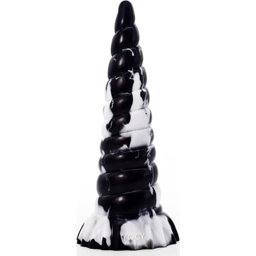 Silicone Spiral Anal Butt Plug Suction Cup Fantasy Dildo Colorful Anus Masturbate Sex Toy For Women Sodomy Orgasm Ass Push