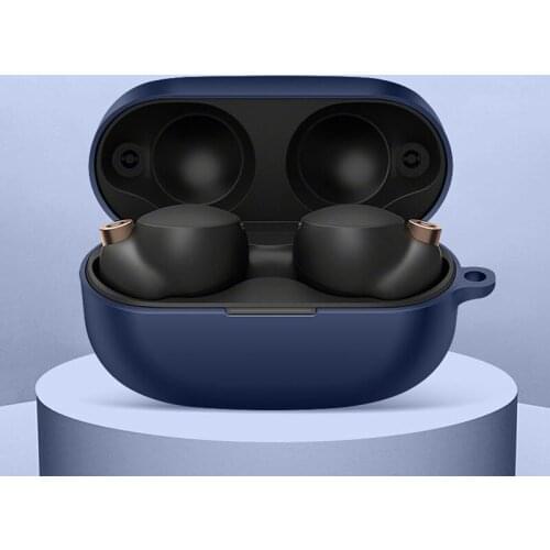 Silicone Protective Anti-Lost Shell Sony WF 1000xm4 Case Cover Protection Transparent Charging Box with Keychain