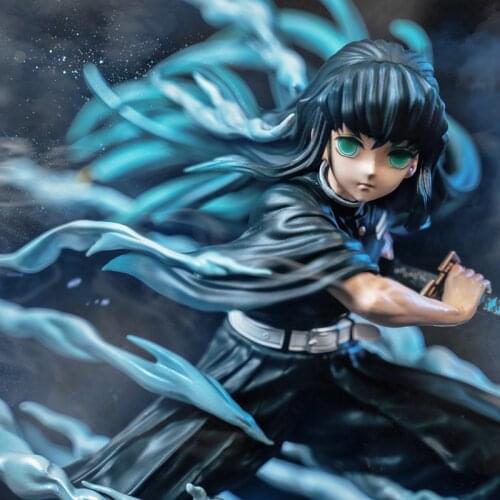 Presale Demon Slayers Blade Carved Nine Pillars Kasumi Pillar Shitou Wuichiro GK Limited Statue Figure