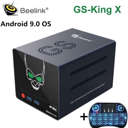Beelink GS-King X Tv Box Android9.0 Amlogic S922X-H DDR4 4GB 64GB Dolby DTS 5G Wifi 1000Mbps Bluetooth 4K HD Android Set Top Box