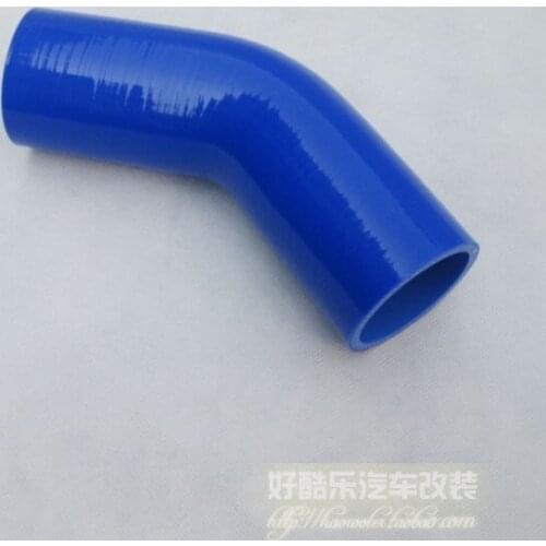Universal Blue 45Degree 45MM(1.75) Silicone Hose Coupler,High Quality 63MM Turbo Intake Pipe