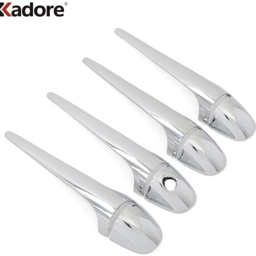 Exterior Side Door Handle Cover Trim For Toyota RAV4 RAV 4 2013 2014 2015 ABS Chrome Frame Sticker Car Styling Accessories 8pcs