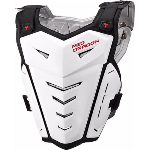 Vemar Motorcycle Armor Vest Chest Back Green Protection Motocross Ski Skateboard Safety Jacket Moto Wear Protective Gear White